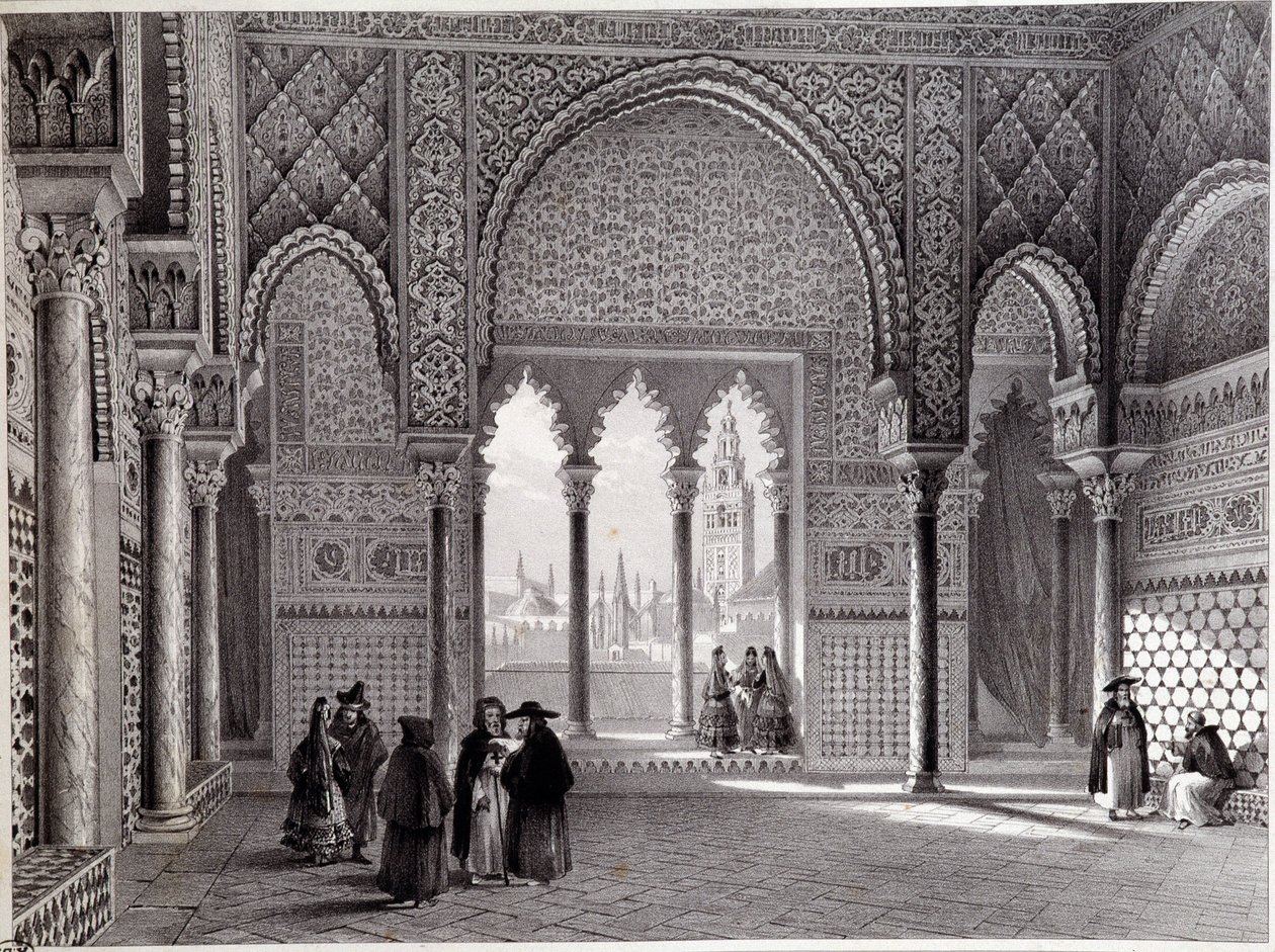 Don Pedro szalonja a sevillai Alcazarban. alkotó: Unknown artist