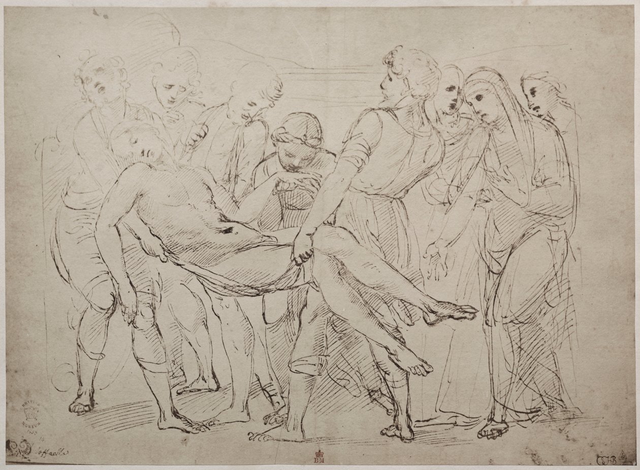 Raphael Sanzio rajza a British Museumban alkotó: Unknown artist