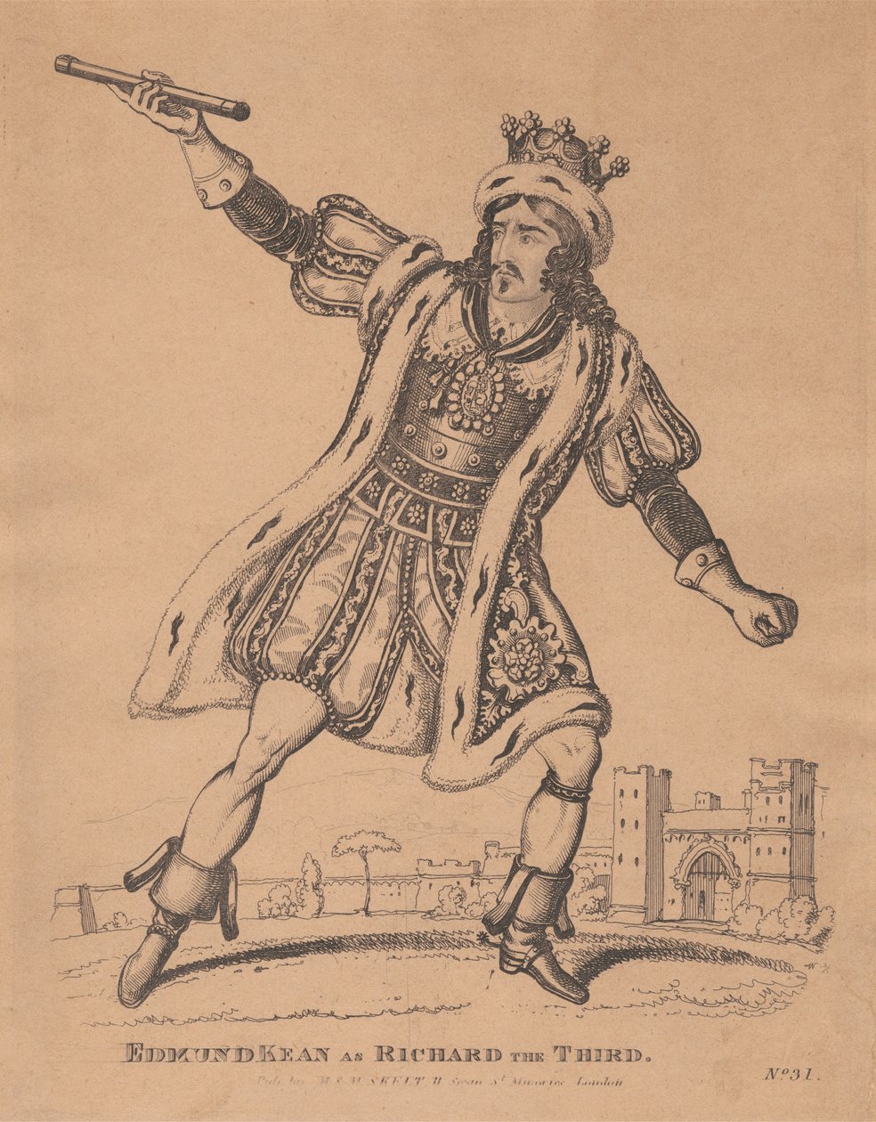 Edmund Kean mint Richard III alkotó: Unknown artist