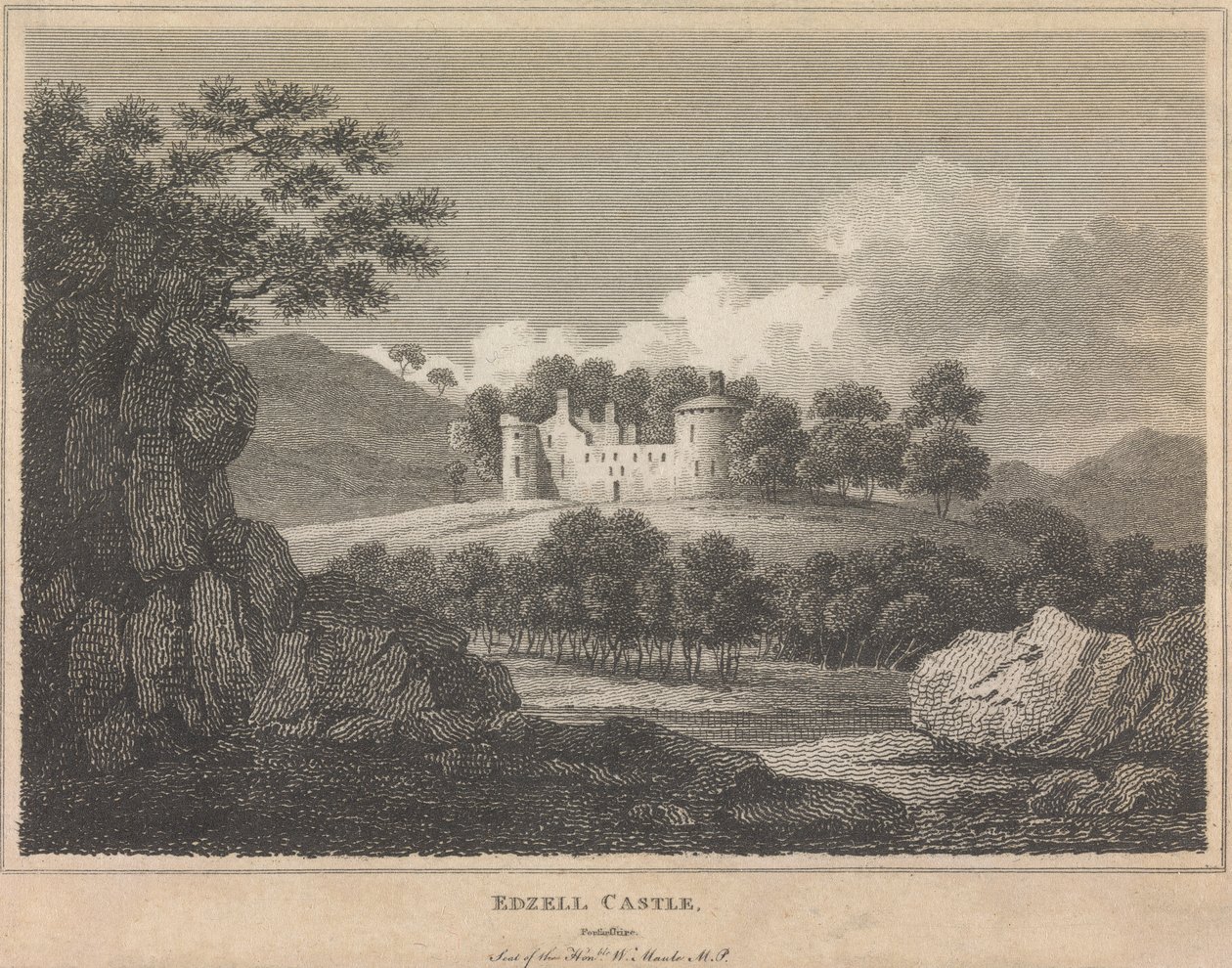 Edzell kastély, [Forfarshire?]; 101. oldal (Első kötet) alkotó: Unknown artist