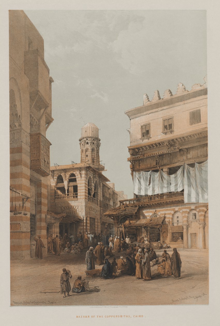 Egyiptom és Núbia, III. kötet: A rézművesek bazárja, Kairó alkotó: Unknown artist