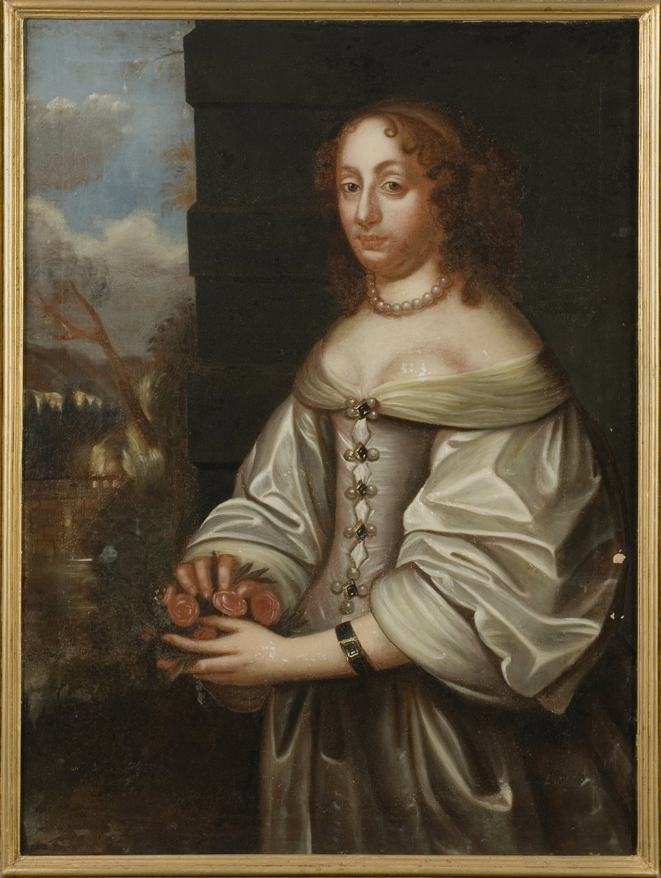 Eleonore Catherine de Deux Ponts Cleebourg, Svédország hercegnője és Hesse Eschwege Landgravine - Eleonora Katalin nádor grófnő portréja Zweibrueckenről (1626-1692), Hesse-Eschwege Landgravine, Anonymous. Olajfestmény. Mérete: 105x77 cm. alkotó: Unknown artist