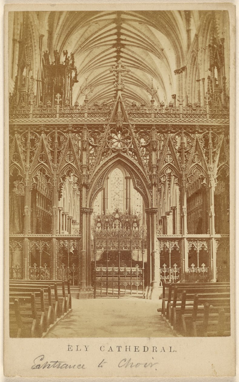 Ely székesegyház. Belépés a kórusba. alkotó: Unknown artist