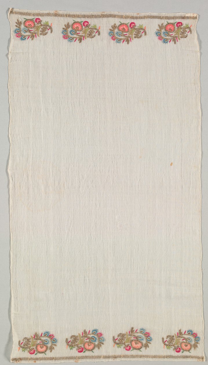 Hímzett törölköző (Peshkir) alkotó: Unknown artist