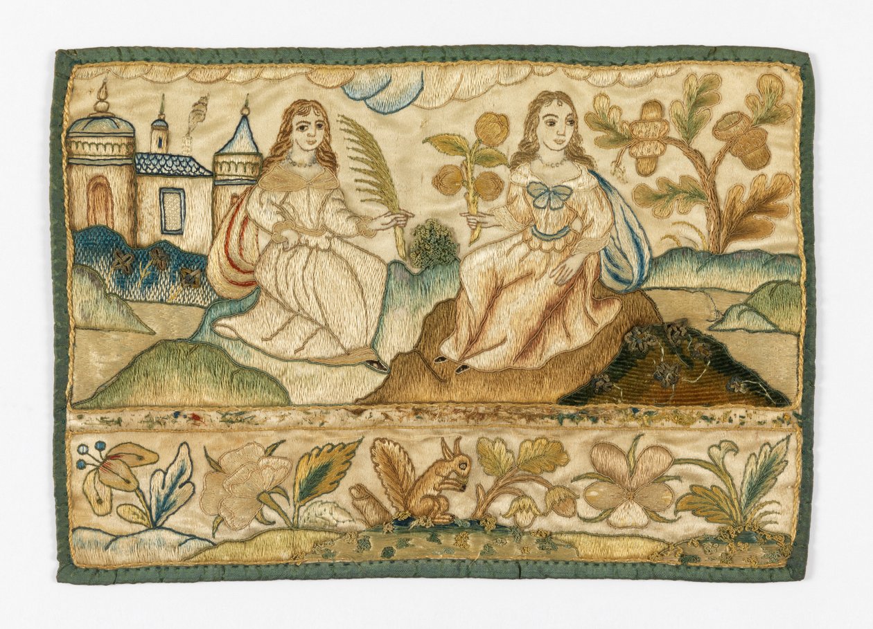 Hímzett panel a koporsóhoz alkotó: Unknown artist