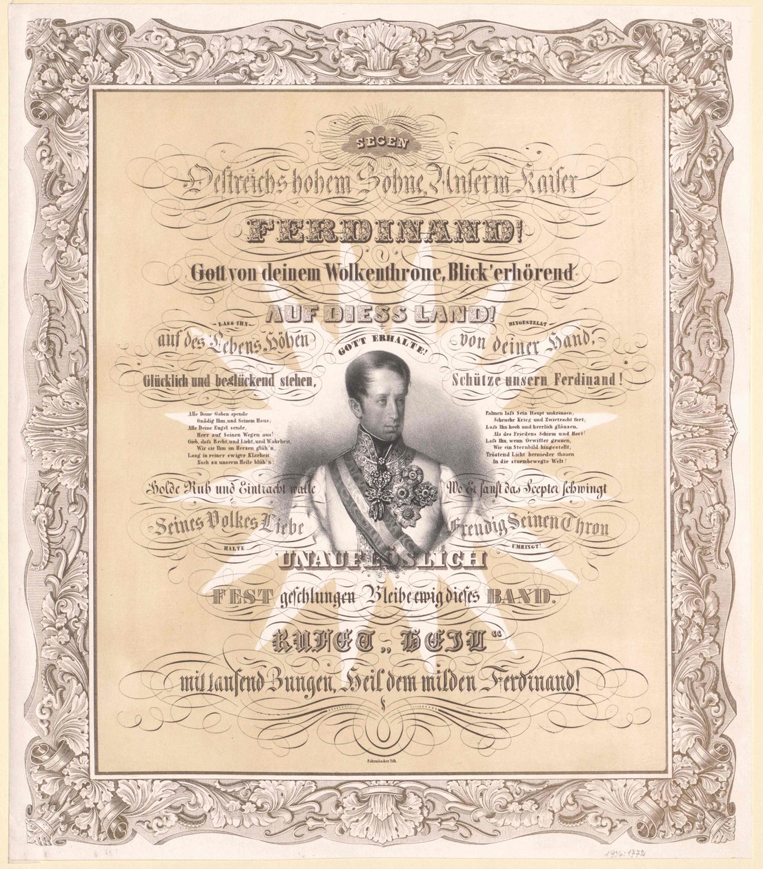 I. Ferdinánd osztrák császár (nyomtatás) alkotó: Unknown artist