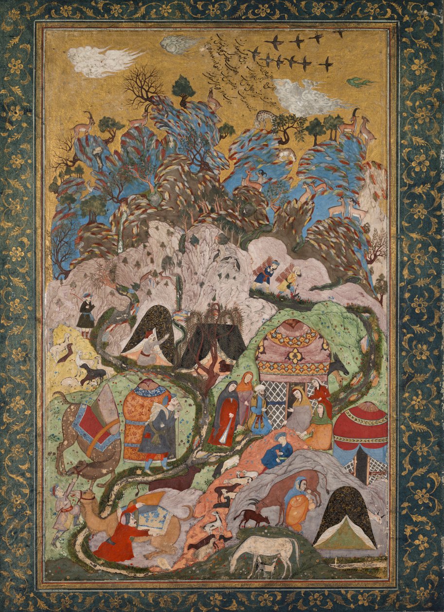 Táborozás a hegyekben alkotó: Unknown artist