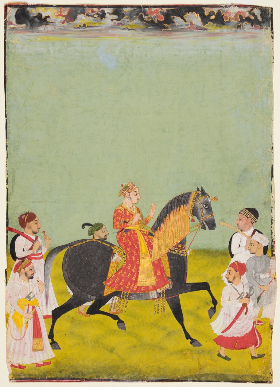 Mewari Maharana Raj Singh II (ur. 1755–1762) lovas portréja alkotó: Unknown artist