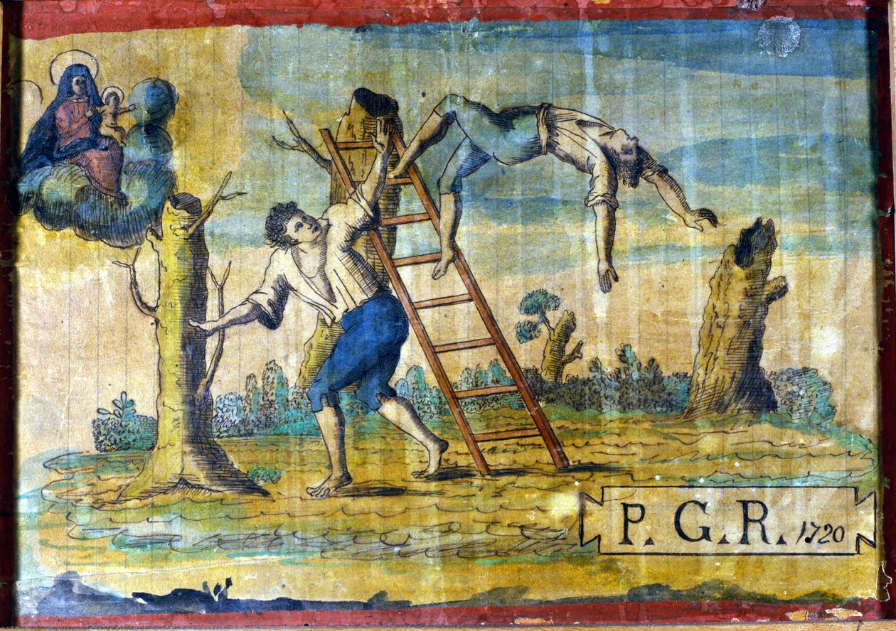 Egy fa esése. alkotó: Unknown artist
