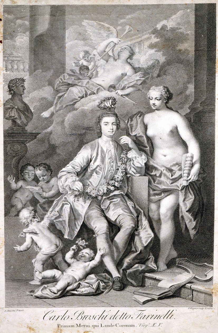 Farinelli (Carlo Broschi, 1705-1782). alkotó: Unknown artist