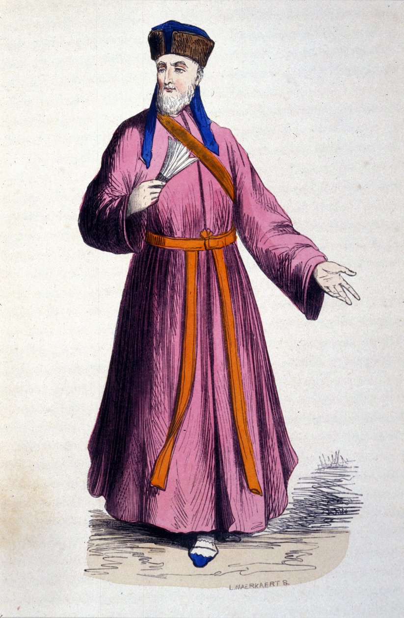 Matteo Ricci atya (1552-1610), olasz jezsuita, a kínai katolikus misszió alapítója alkotó: Unknown artist