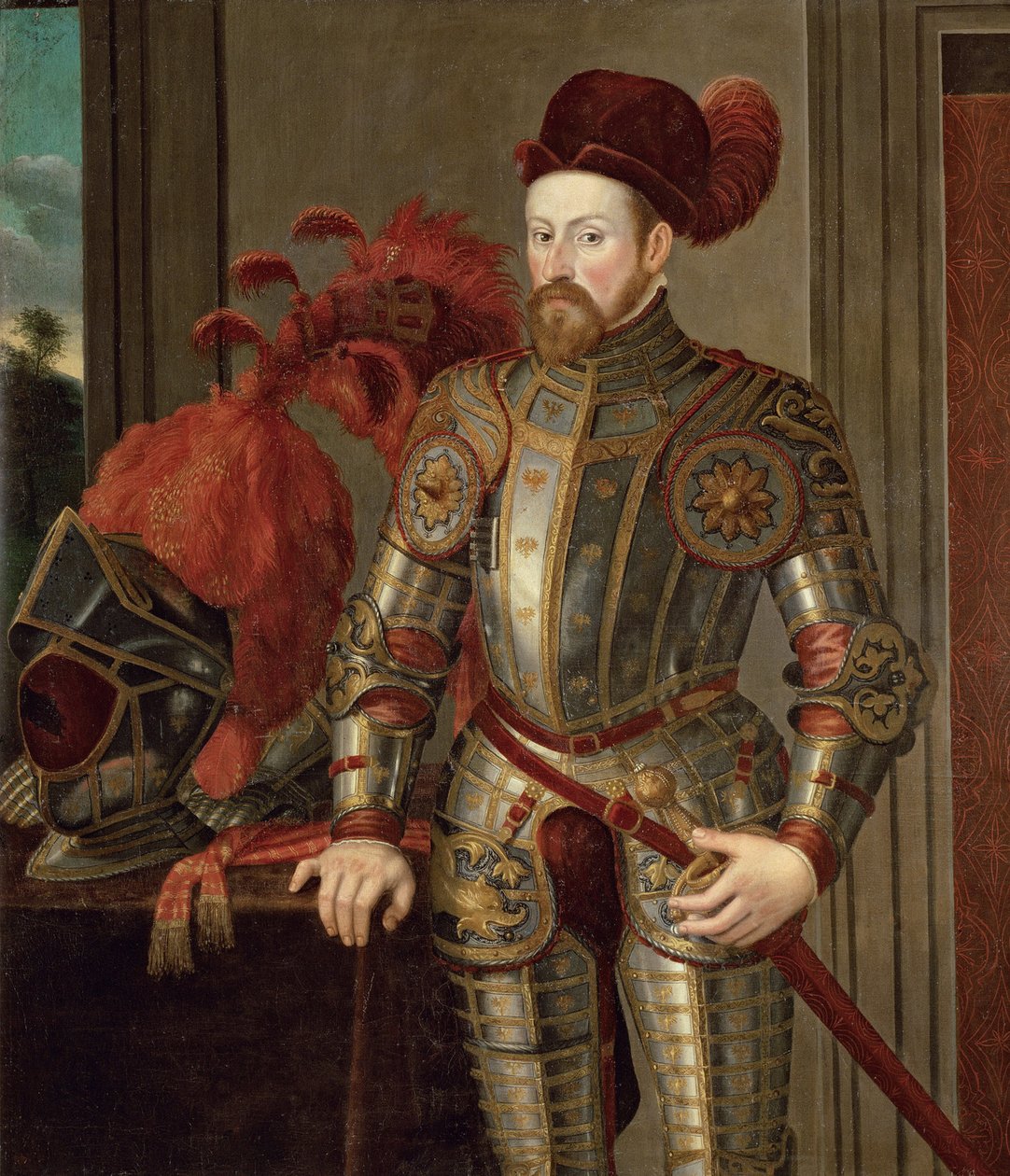 II. Ferdinánd tiroli (Habsburg), Ausztria főhercege – II. Ferdinánd (1529-1595), osztrák főherceg, névtelen arcképe. Olaj, vászon, kb. 1557. Művészettörténeti Múzeum, Bécs alkotó: Unknown artist