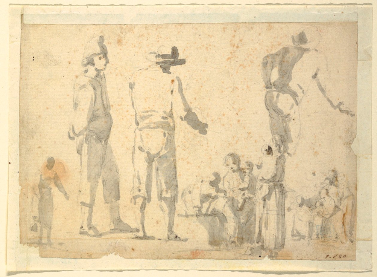 Figurális tanulmányok alkotó: Unknown artist