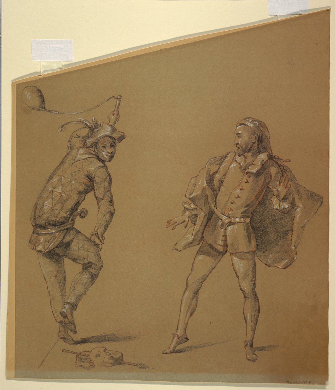 Ábratanulmányok egy klavikord borítás kialakításához alkotó: Unknown artist