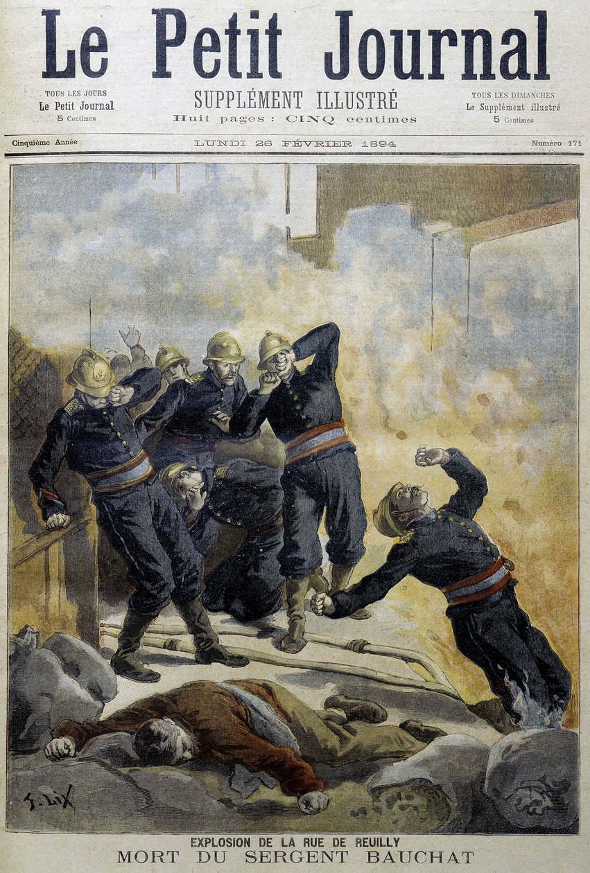 Tűzoltók: robbanás a rue de Reuilly-n – a „Le Petite Journal”-ban” alkotó: Unknown artist