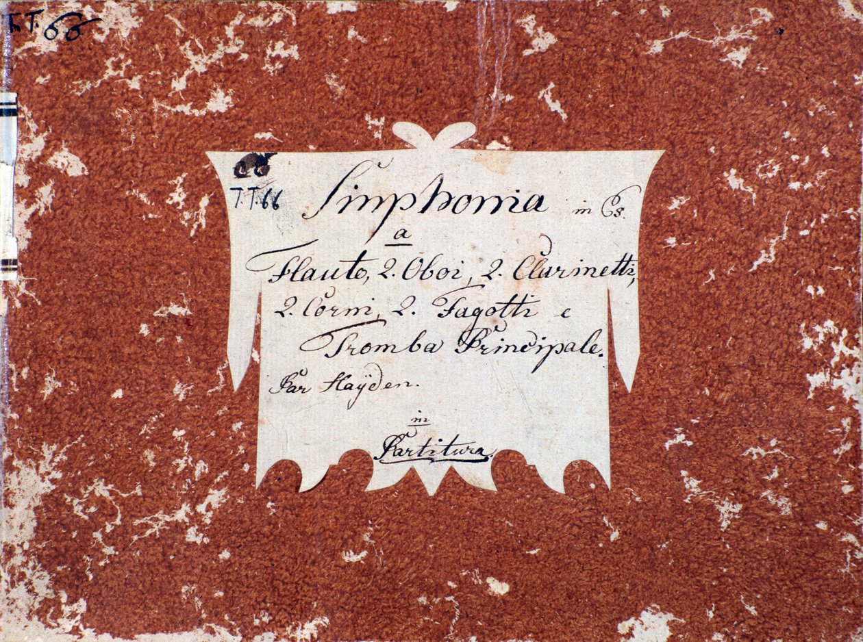 J Haydn B-dúr 66. szimfóniájának első oldala alkotó: Unknown artist