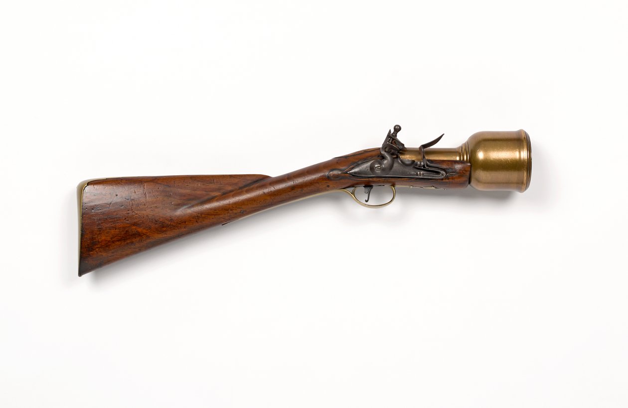 Flintlock kézi habarcs 1760-1770 körül (mozsár, kézi, kovakő) alkotó: Unknown artist