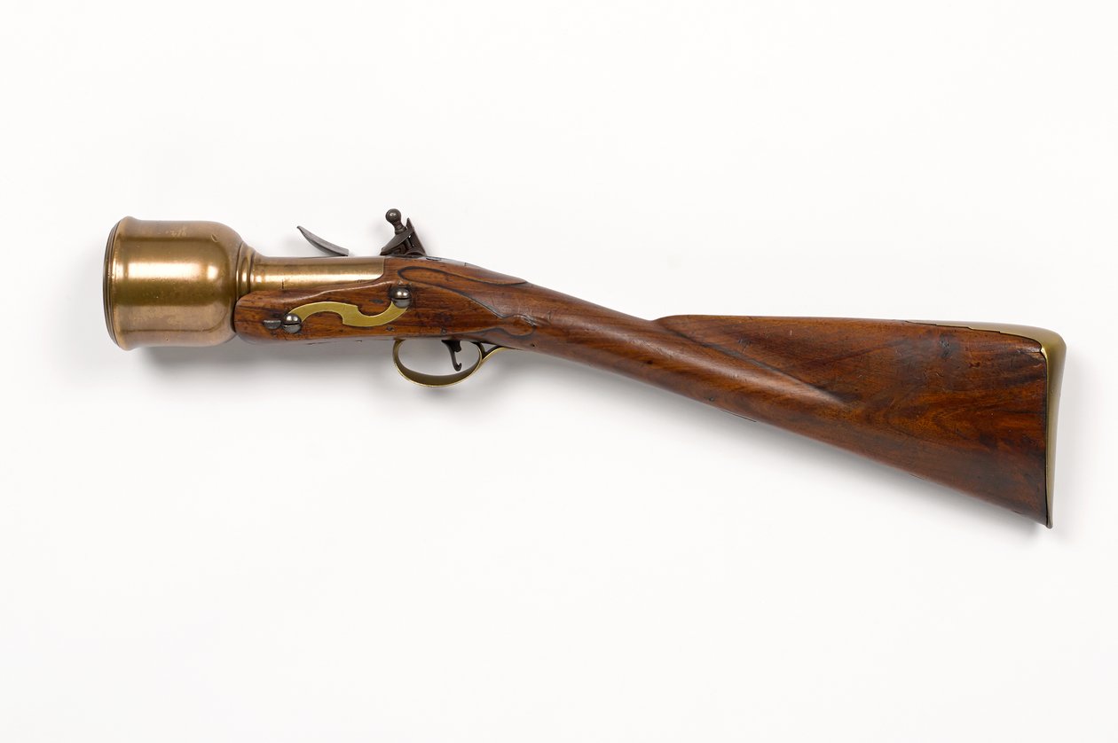 Flintlock kézi habarcs 1760-1770 körül (mozsár, kézi, kovakő) alkotó: Unknown artist