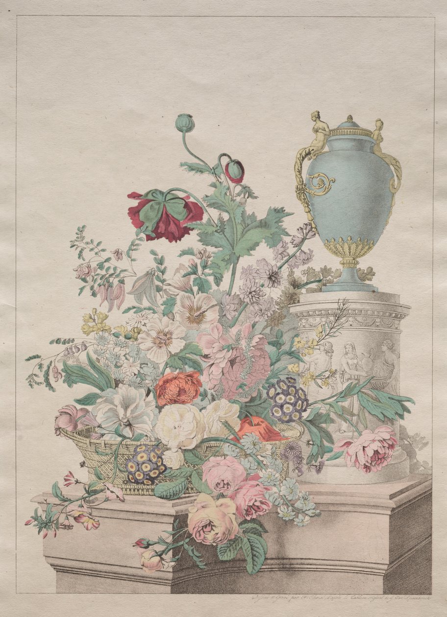 Festői növényvilág vagy gyümölcs- és virággyűjtemény alkotó: Unknown artist