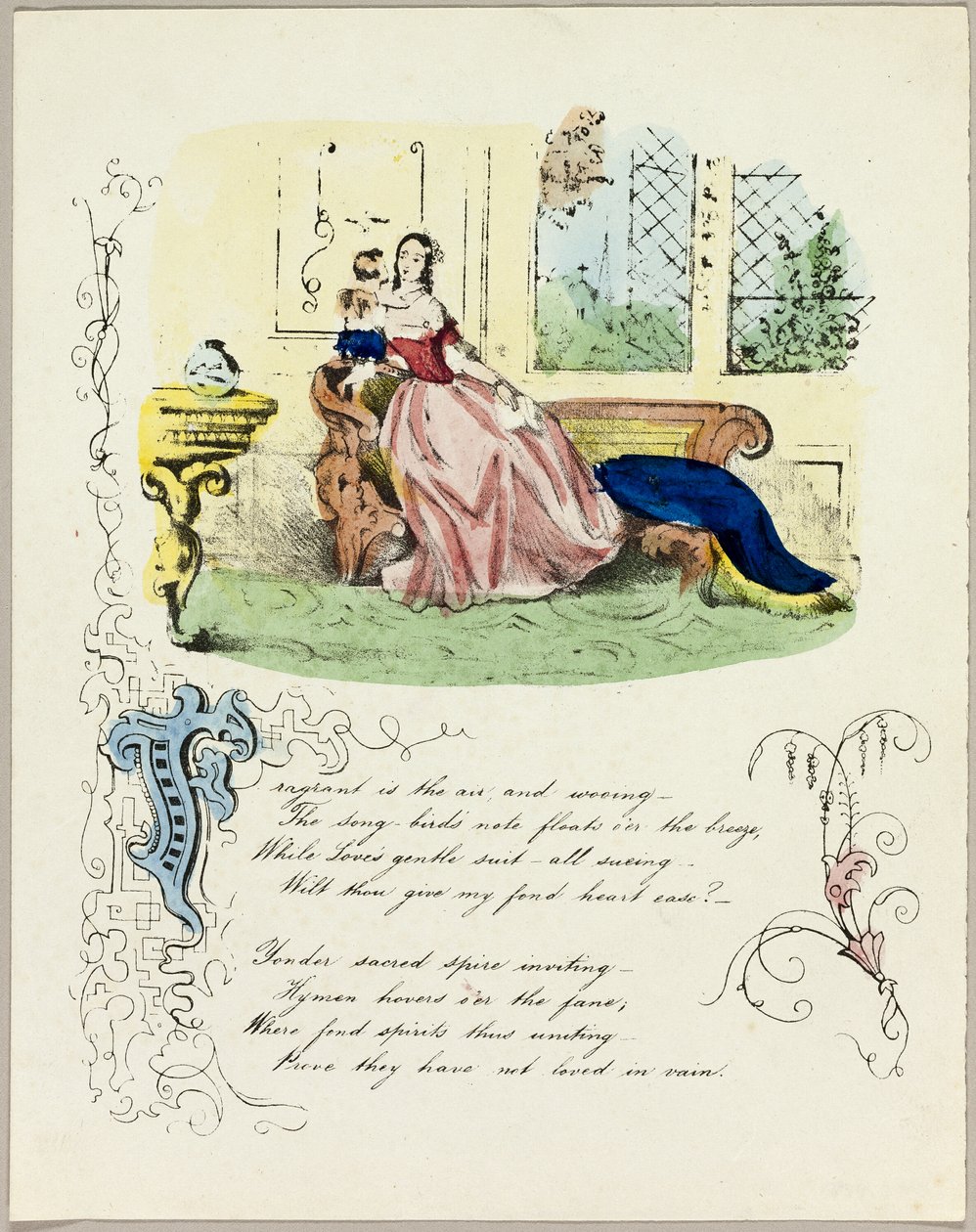 Illatos a levegő és az udvarlás (Valentin) alkotó: Unknown artist
