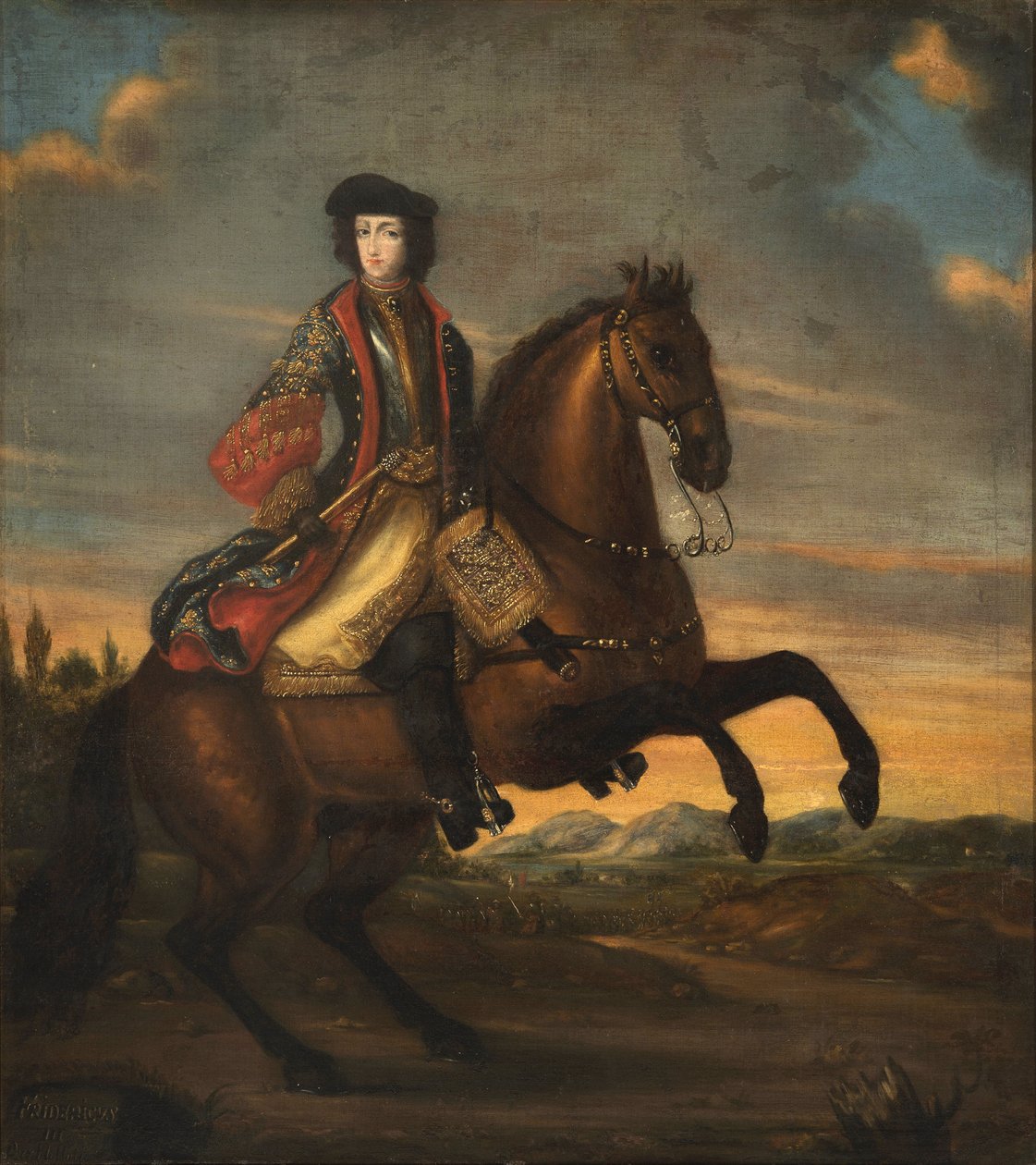 IV. Frederic de Holstein Gottorp a cheval - IV. Frigyes (1671-1702), Holstein-Gottorp herceg lovas portréja, Anonymous. Olajfestmény alkotó: Unknown artist