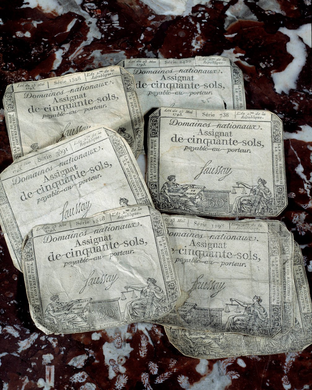 Francia forradalom: rengeteg forradalmi feladat. 18. századi Magángyűjtemény alkotó: Unknown artist