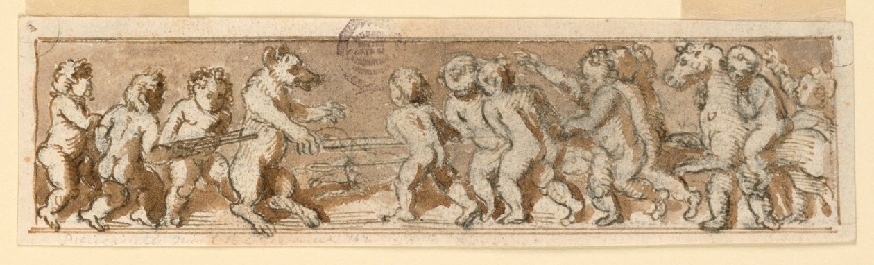 Frieze a vadászó gyerekekkel alkotó: Unknown artist
