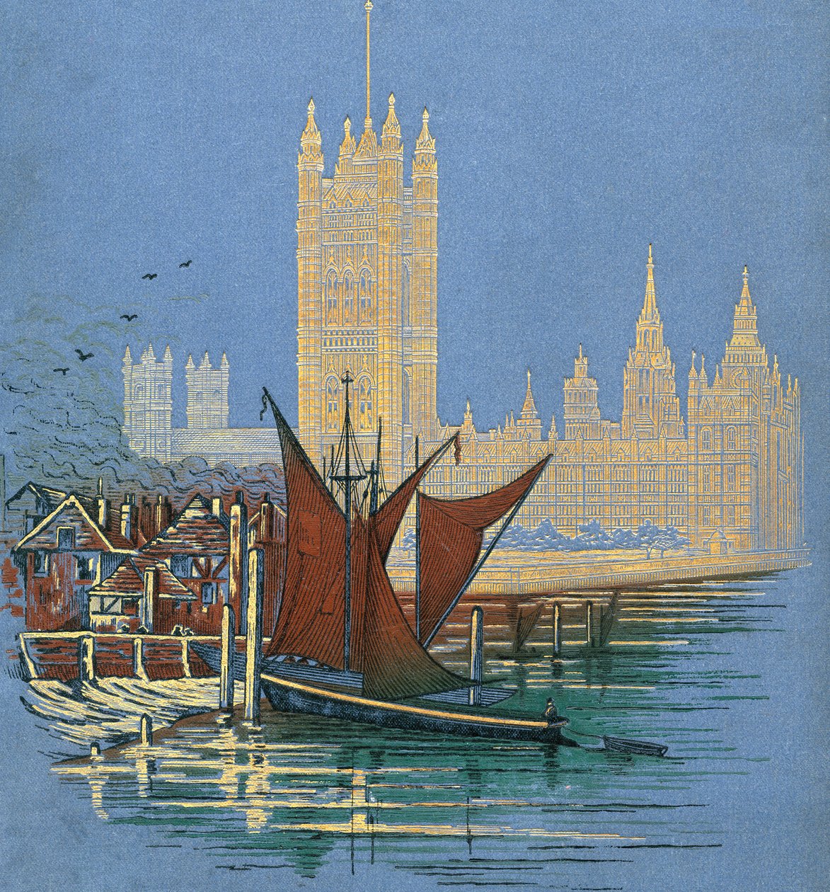 Címlap az 1890-ben megjelent London Pictures című könyvből. alkotó: Unknown artist