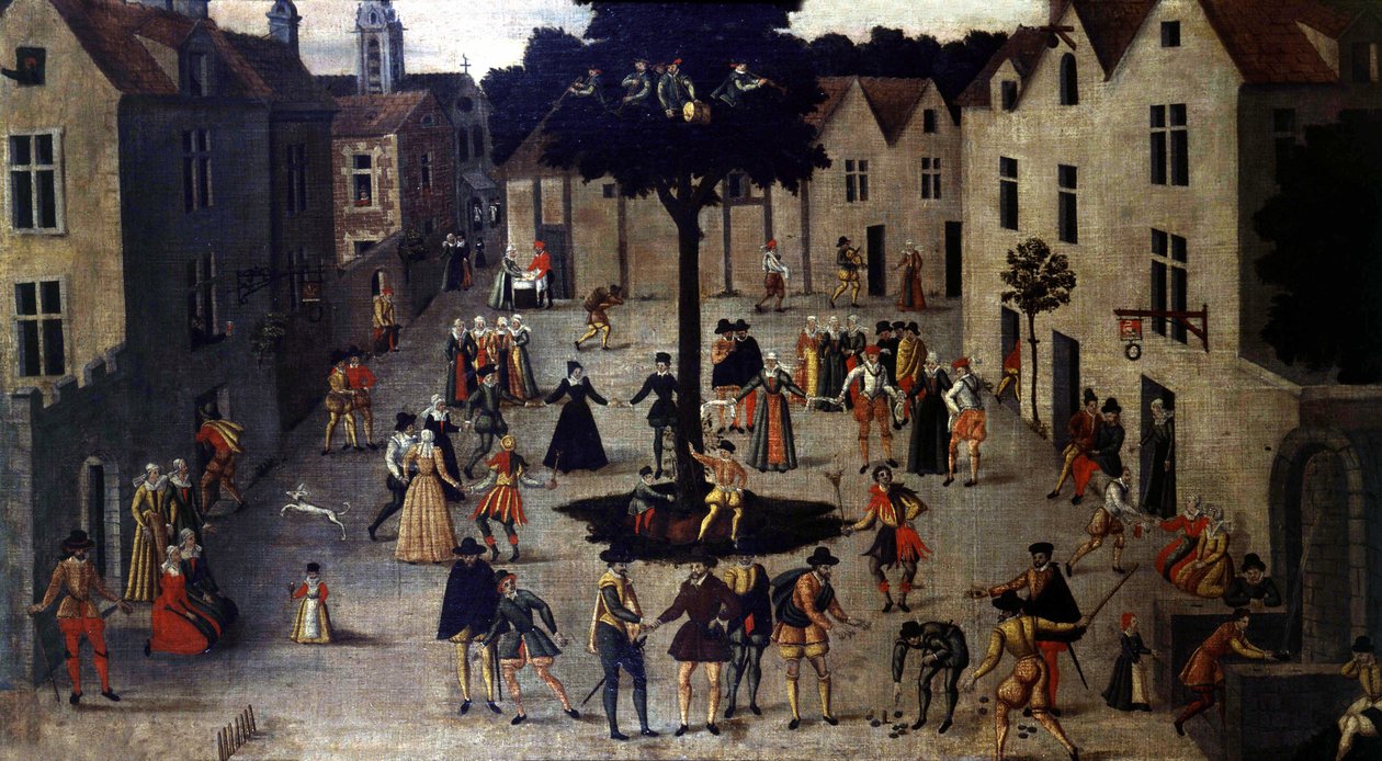 Levélparty, névtelen 16. század. Carnavalet Múzeum Párizsban alkotó: Unknown artist