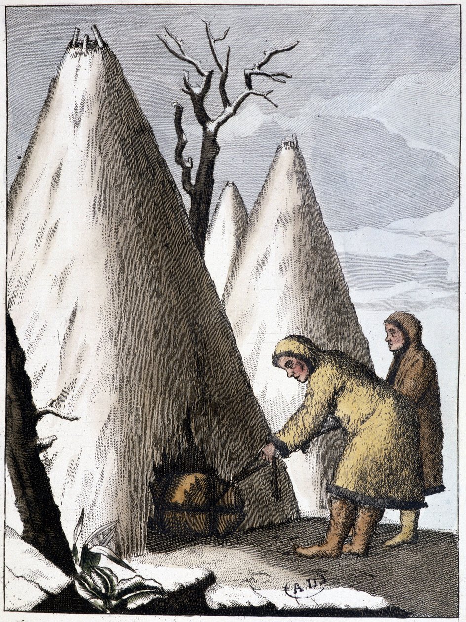 Az ázsiai szamojdák temetése (Mongólia), deb. 19. század alkotó: Unknown artist