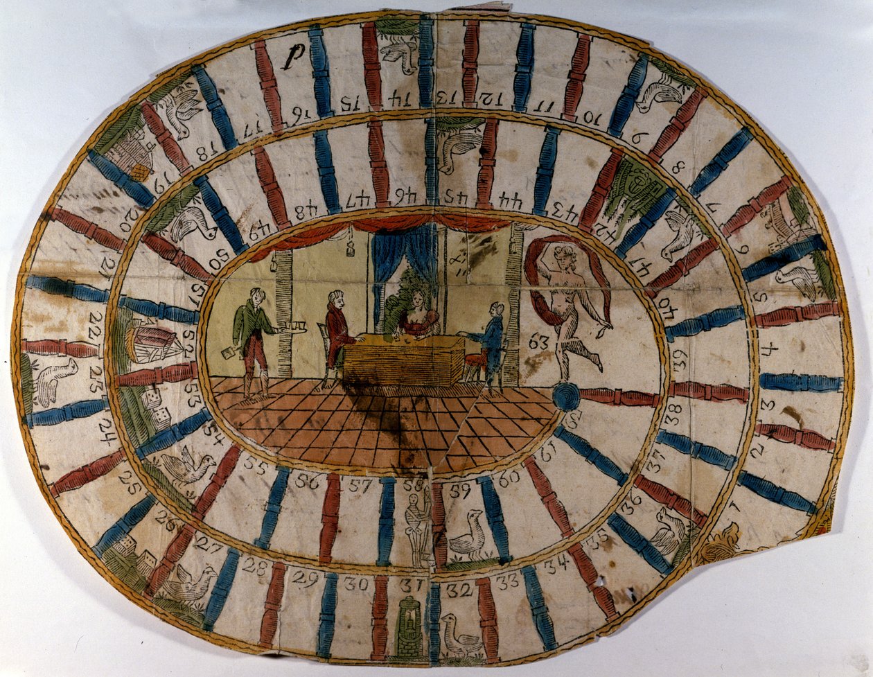 A 18. századi liba játéka. alkotó: Unknown artist
