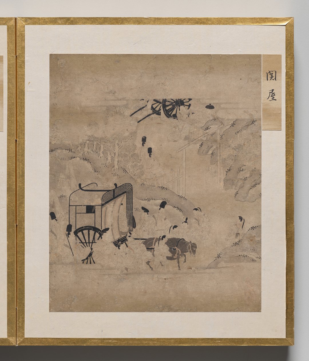 Kapuház az Illusztrációk albumából a Genji meséjéhez alkotó: Unknown artist