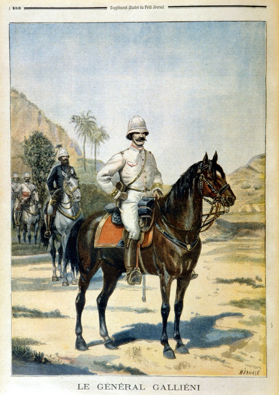 Galliéni tábornok Madagaszkáron – az 1899. 11. 06-i „” Le Petit Journal”-ban. alkotó: Unknown artist