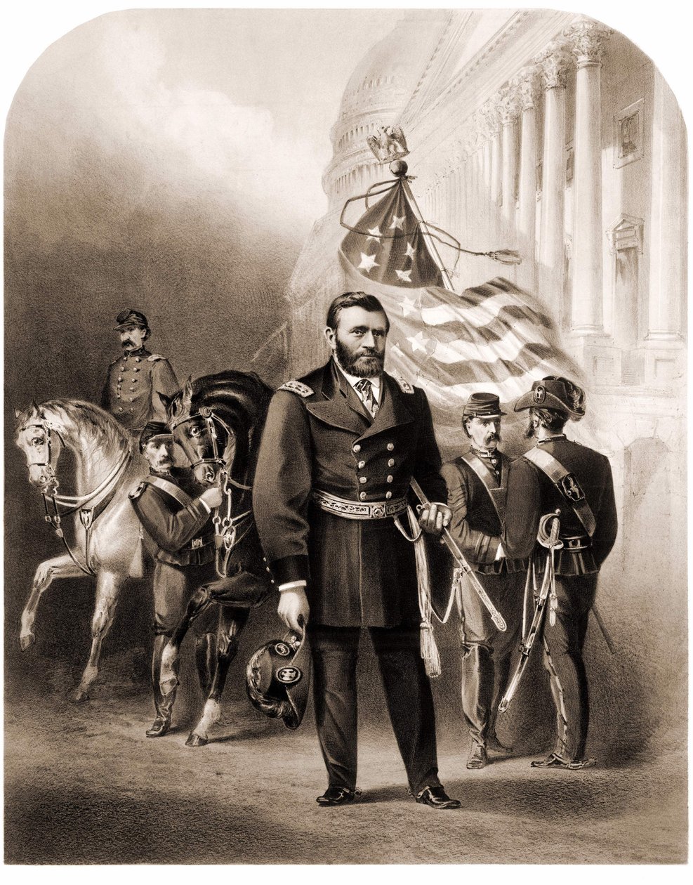 Ulysses Grant tábornok (1822-1885), amerikai államférfi alkotó: Unknown artist
