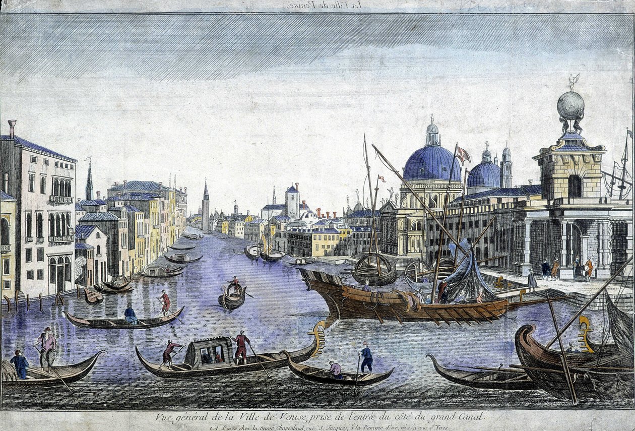 Velence általános képe - metszet alkotó: Unknown artist