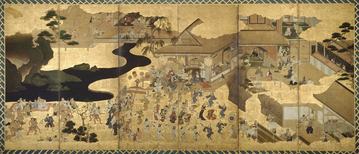 Műfaji jelenetek (Fūzoku byōbu) alkotó: Unknown artist
