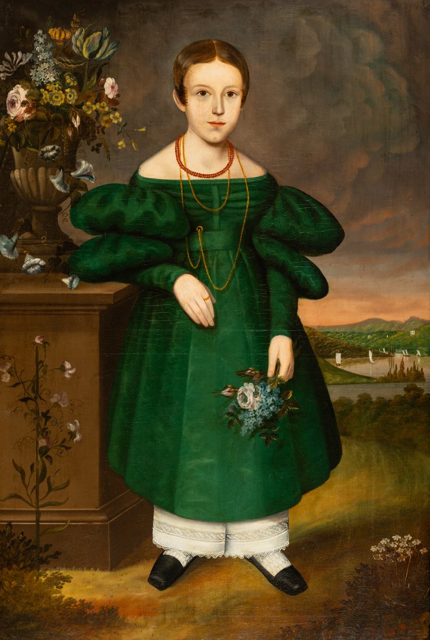 Lány zöldben alkotó: Unknown artist
