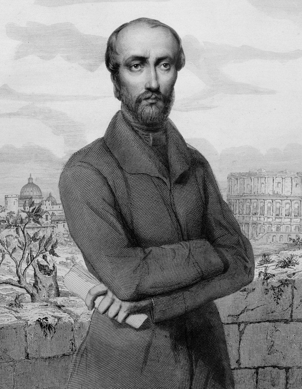 Giuseppe Mazzini, olasz hazafi és politikus - 1864 - Giuseppe Mazzini olasz republikánus politikus (1805-1872) portréja alkotó: Unknown artist