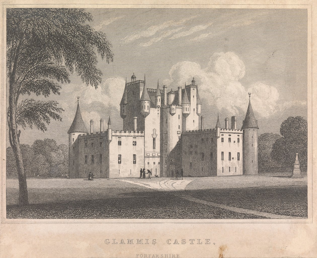 Glamis kastély, Forfarshire; 9. oldal (2. kötet) alkotó: Unknown artist