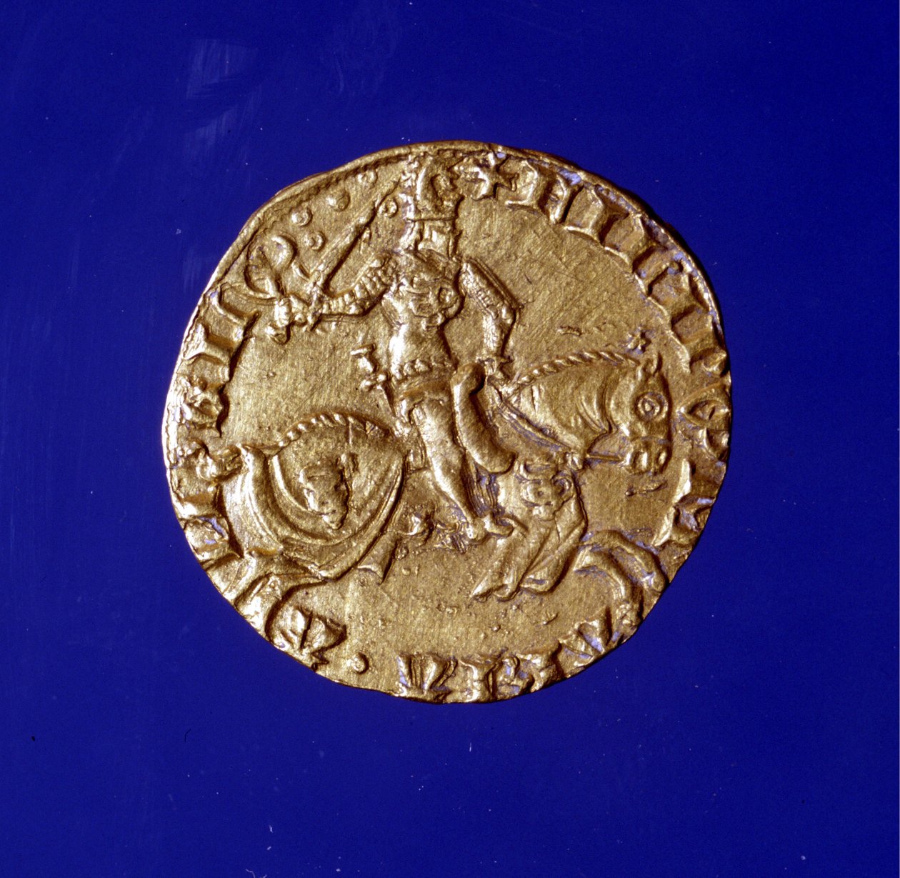 Arany érme Filippo Maria Visconti (1392 - 1447) képmásával. alkotó: Unknown artist