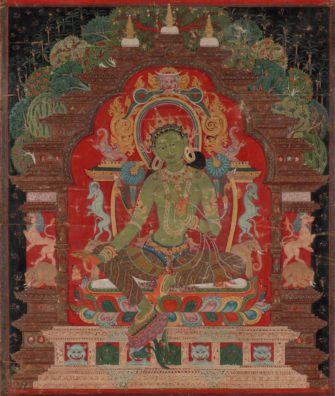 Zöld Tara alkotó: Unknown artist