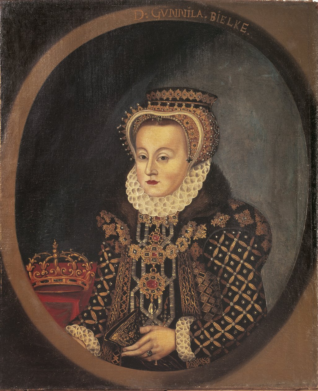 Gunilla Bielke, reine consort de Suede Finlande – Gunilla Bielke (1568-1597), svéd királynő, névtelen portréja. Olajfestmény alkotó: Unknown artist