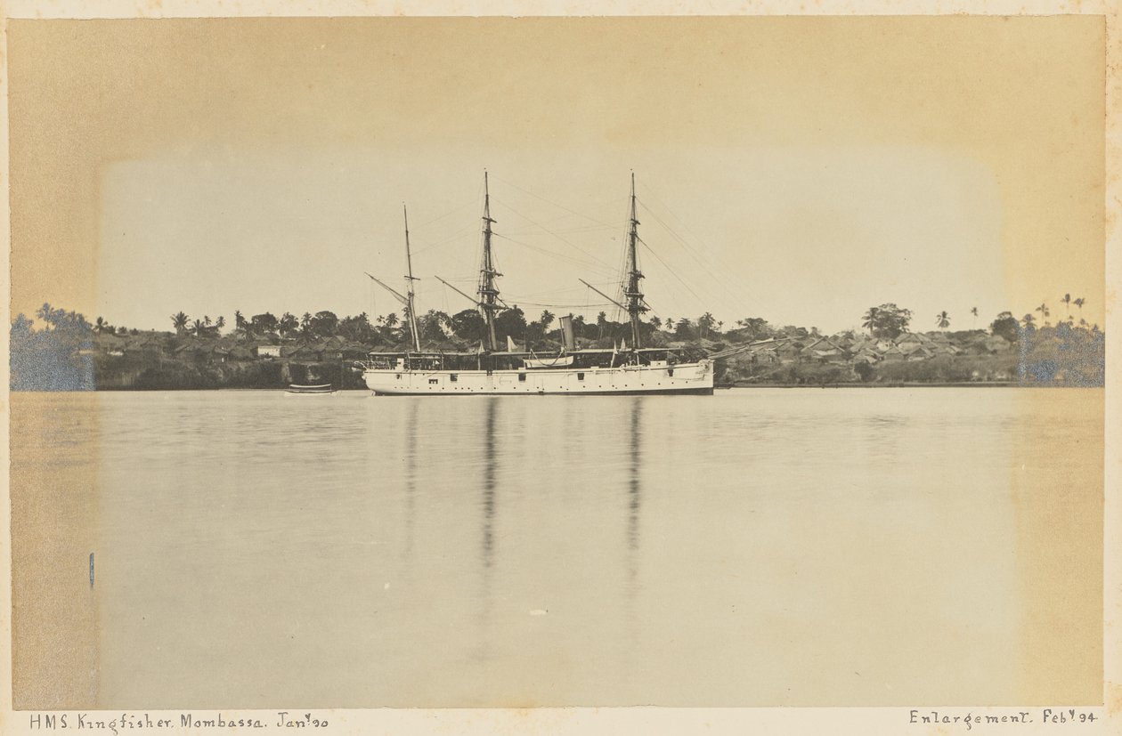 HMS Kingfisher. Mombassa. alkotó: Unknown artist