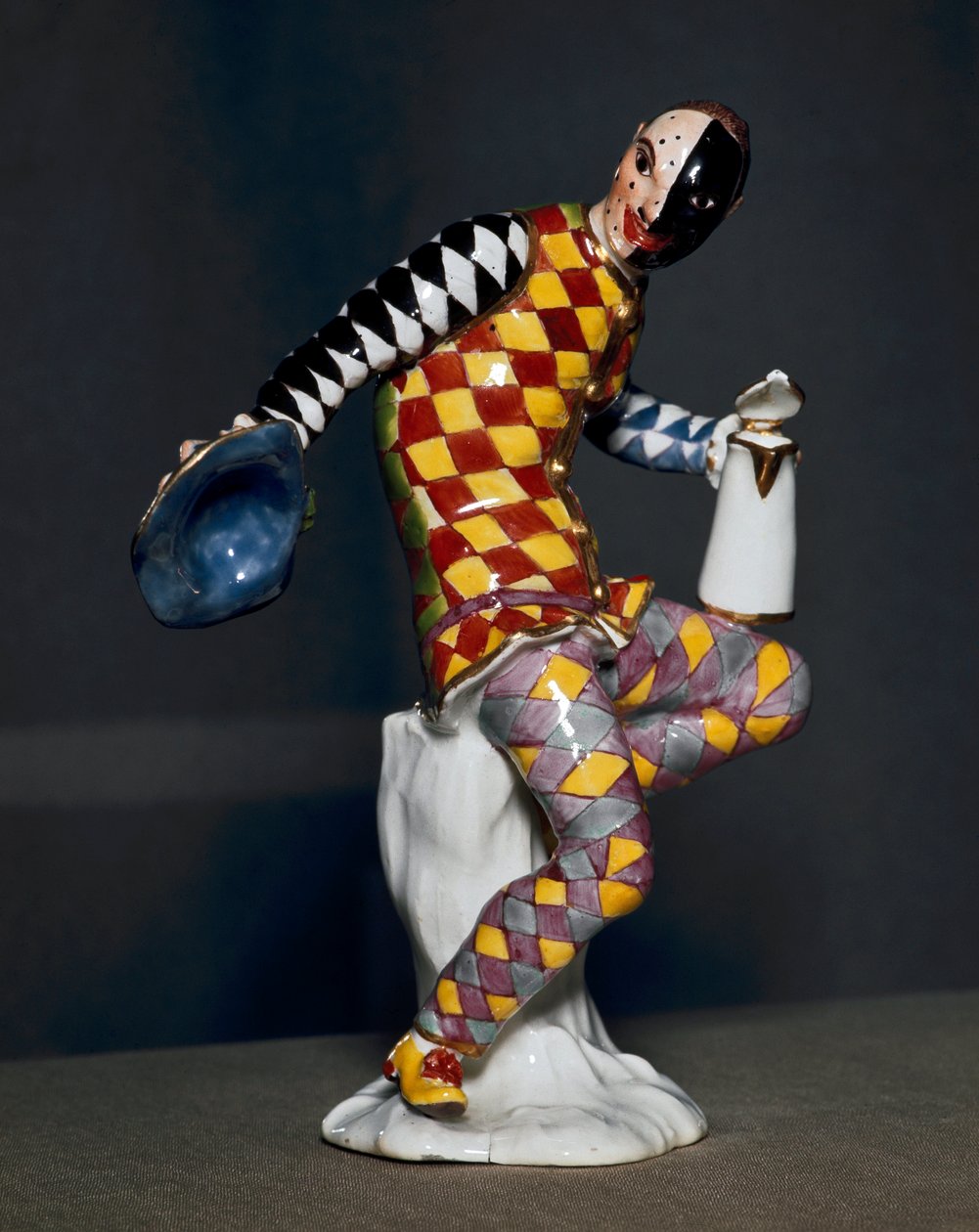 Harlekin szobor - porcelán alkotó: Unknown artist