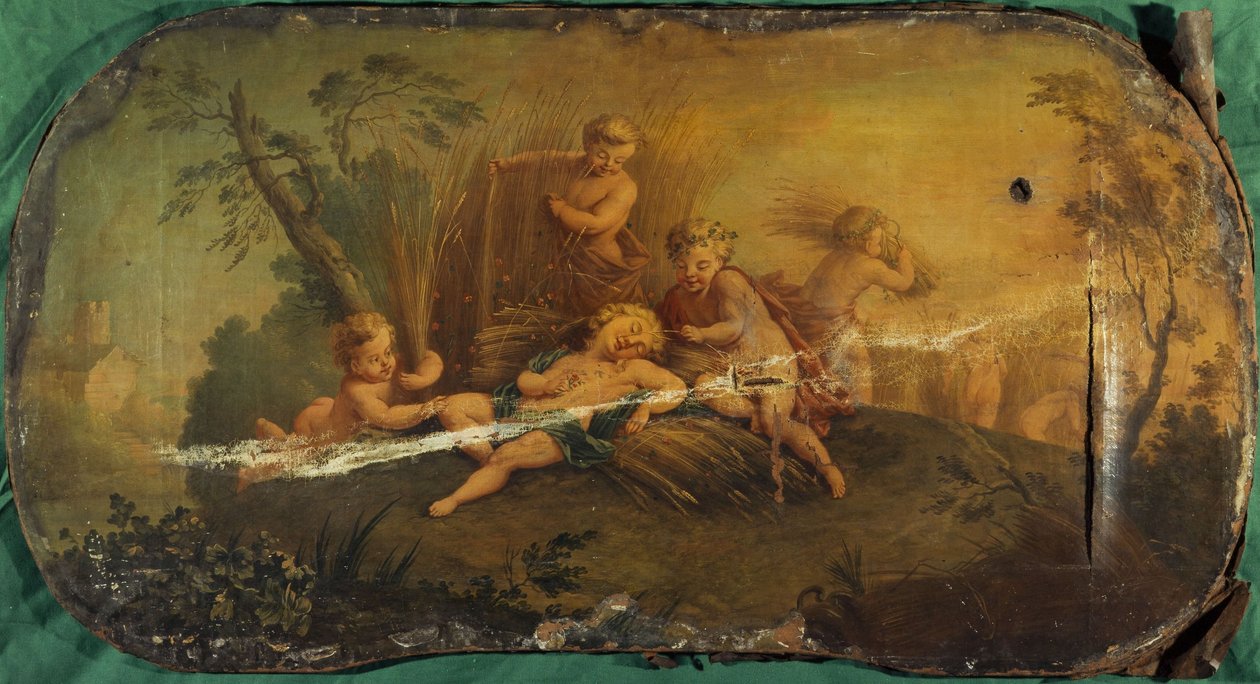Szüretelő gyermekek vagy nyár, 1701 és 1800 között (olaj, vászon) alkotó: Unknown artist