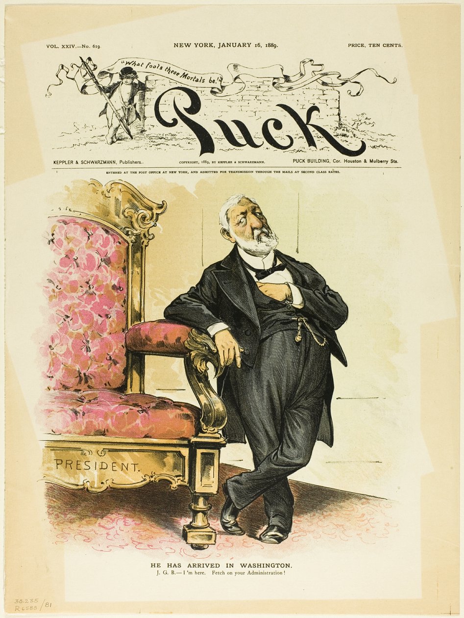 Megérkezett Washingtonba, a Pucktól alkotó: Unknown artist