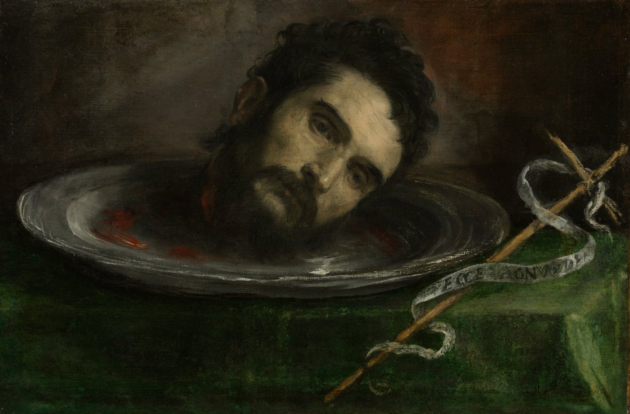 Keresztelő Szent János feje alkotó: Unknown artist