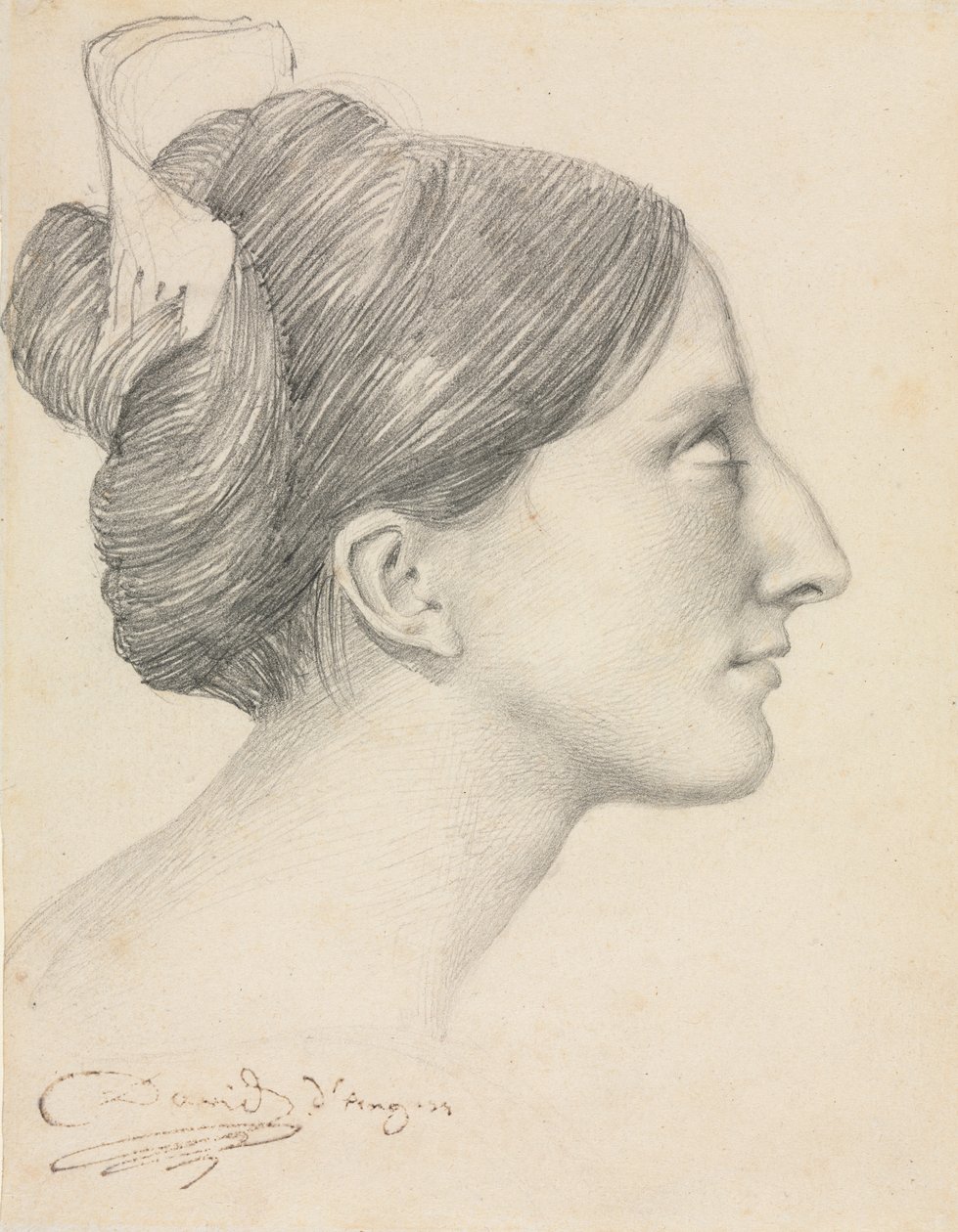 Profilos nő feje (George Sand) alkotó: Unknown artist