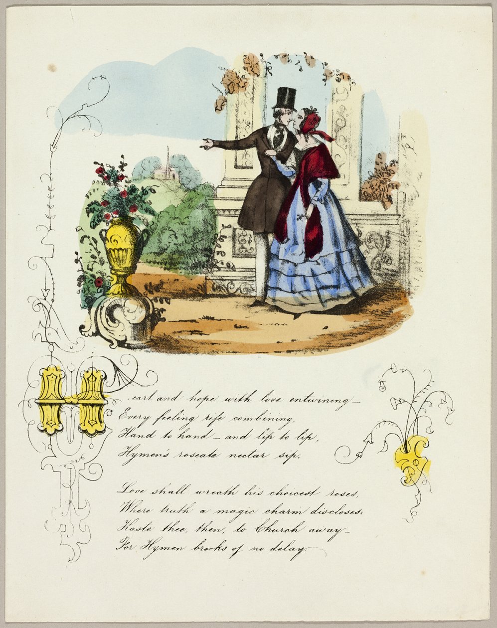 Szív és remény a szerelemmel összefonódva (Valentin) alkotó: Unknown artist