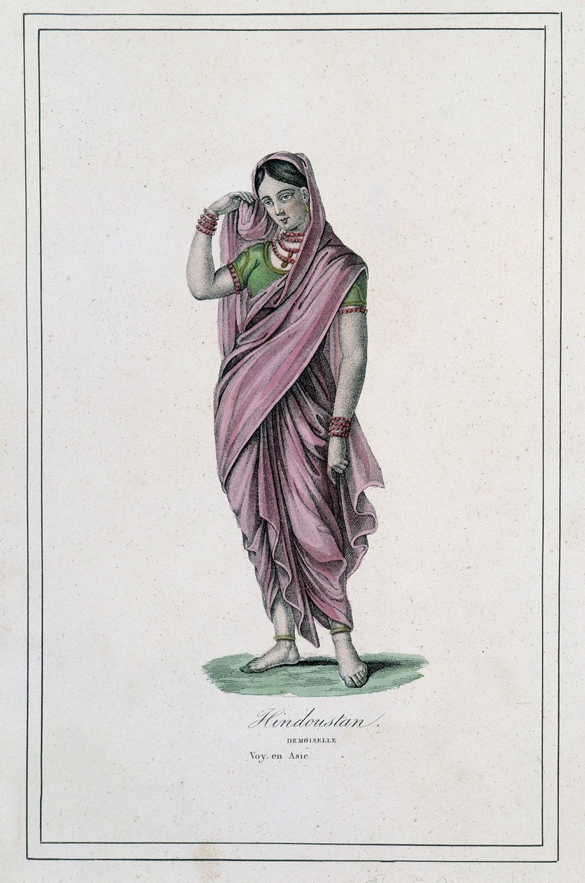 Hindusztán: lány – a „” Album des voyages”-ben alkotó: Unknown artist